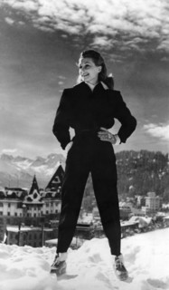 Lilli PALMER in St. Moriz in 1947