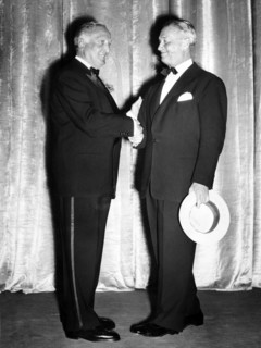 Hans Albers and Maurice Chevalier, 1953