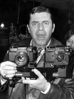 Jerry LEWIS with camera, portrait