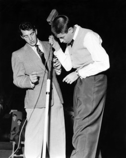 Jerry LEWIS and Dean MARTIN on stage, London