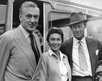 Gary COOPER, Rex HARRISON and Lilli PALMER, London 1953