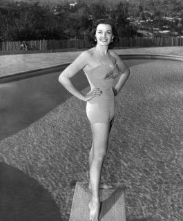 Jane RUSSELL posing in swimsuit