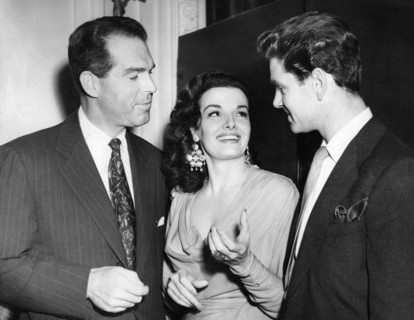 Fred MACMURRAY, Jane RUSSELL and Anthony STEEL, London 1951