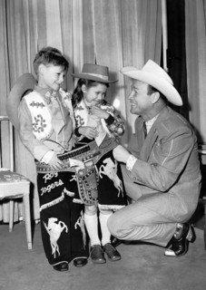 Roy ROGERS with two children