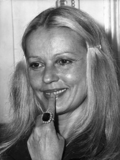 Jeanne MOREAU with ruby   ring, 1972
