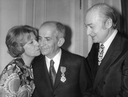 Louis de FUNES becomes a Knight of the Legion of Honor, 1973