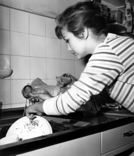 Christine KAUFMANN at home, late 50s
