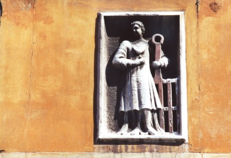 Dorsoduro à Venise : détail de façade.