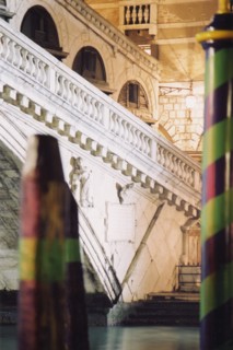 The Rialto Bridge in Venice.