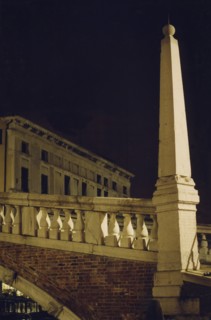 The Ponte delle Guglie and the Palazzo Venier Priuli Manfrin in Venice.