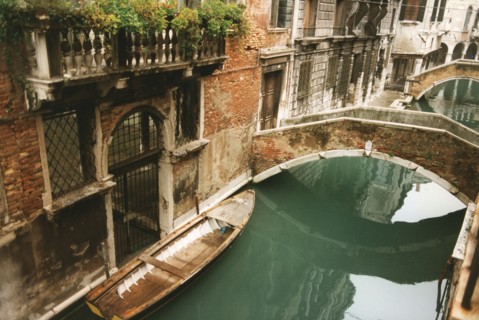 Rio Ca'Widmann in Venice and Pasqualigo Bridge