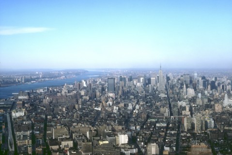 Vue aérienne de Manhattan