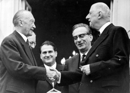 Charles de Gaulle visits Konrad Adenauer