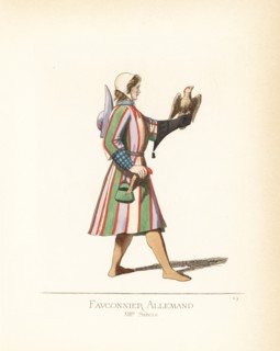 German falconer, 13th century.