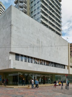 outside view of Gold Museum or Museo del Oro, Bogota, Colombia, South Americ