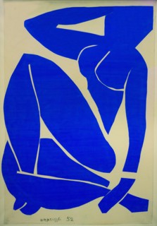 Blue Nude III, Nu bleu III, by Henri Matisse, 1952, Centre Pompidou, Paris, France, Europe