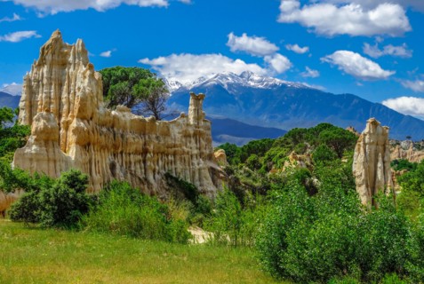 Orgues Ille sur Tet, Pyrenees Orientales, France