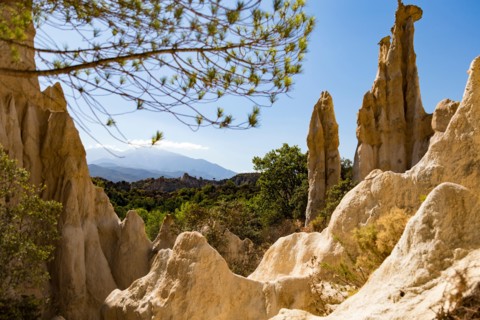 Les Orgues d'Ille sur Tet - Rock formations that reminds of organ pipes.