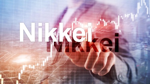 The Nikkei 225 Stock Average Index. Financial Business Economic concept