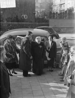 Maria Montessori in Amsterdam Date: March 1, 1950 Location: Amsterdam, Noord-Holland Keywords: education, pedagogen Personal name: Montessori, Maria