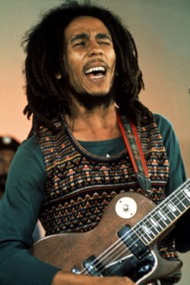 BOB MARLEY (1945-1981) Jamaican reggae musician in  1978