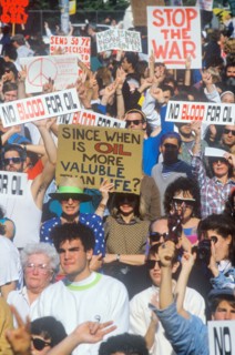 Manifestations contre la Guerre du Golfe, 1991