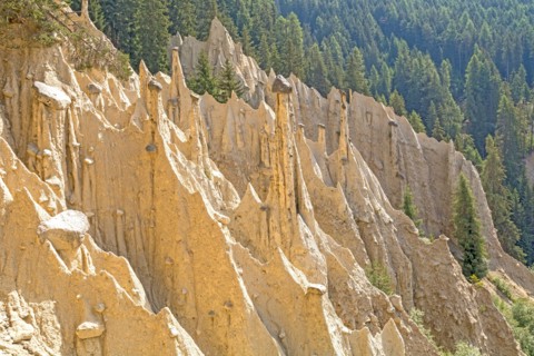 Natural Earth Pyramids in Renon, Ritten, South Tyrol, Italy