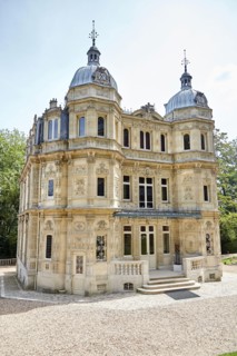 Le Port-Marly, France - June 24, 2018: The Chateau de Monte-Cristo (architect Hippolyte Durand) is a house museum of the writer Alexandre Dumas