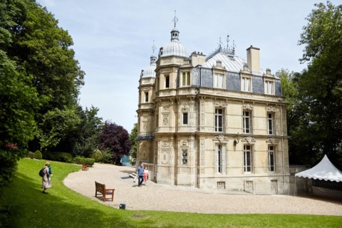 Le Port-Marly, France - June 24, 2018: The Chateau de Monte-Cristo (architect Hippolyte Durand) is a house museum of the writer Alexandre Dumas