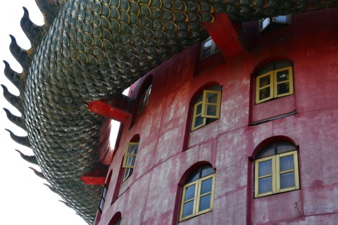 Wat Samphran, the Dragon Temple in Nakhon Pathom, Thailand