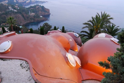Antti Lovag designed Palais Bulles, Port-la-Galère, near Cannes
