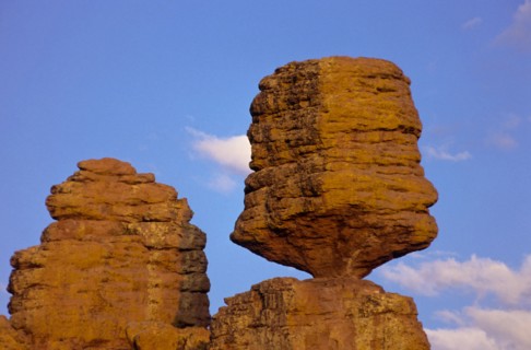 Eroded landscape with pinnacles and balanced rocks south of Tucson, Arizona, USA