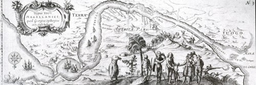 17th century Dutch East India Company map of the  Strait of Magellan; a navigable sea route immediately south of mainland South America and north of Tierra del Fuego. Ferdinand Magellan (Portuguese: F...