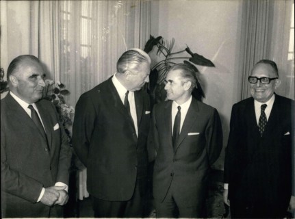 Sep. 09, 1969 - President Pompidou made his first official visit to Bonn where he was welcomed by Chancellor Kiesinger. The President will be returning to Paris tonight. Chaban-Delmas is the Prime Min...