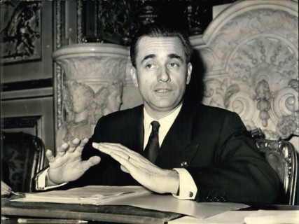 Feb. 15, 1960 - M. Chaban Delmas speaks of his forthcoming visit to Moscow Ã¢â‚¬â€œ M. Chaban Delmas, President of the National Assembly (Speaker of the Parliament) held a press conference this aftern...