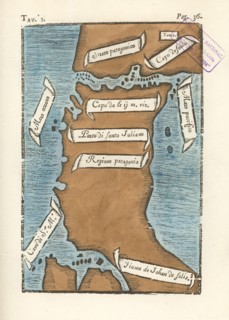 The First Map of the Strait of Magellan, 1520 WDL3972