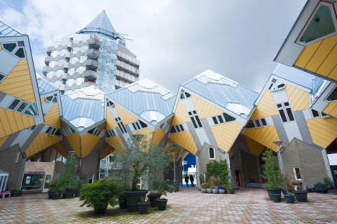 Rotterdam cube house in Blaak district