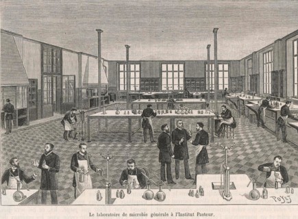 LOUIS PASTEUR (1822-1895) French biologist and chemist. The Pasteur Institute in Paris shortly after opening in 1888.
