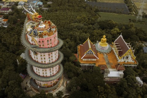 Wat Samphran, Dragon Temple, Bangkok, Thailand