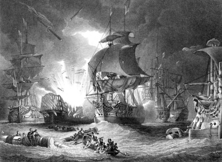 Horatio Nelson at the Battle of The Nile