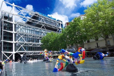 Stravinsky Fountain in Place Stravinsky, next to the Pompidou Centre, Paris, France