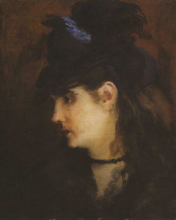Édouard Manet - Portrait de Berthe Morisot (RW 139)