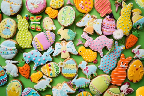 Background of Easter cakes