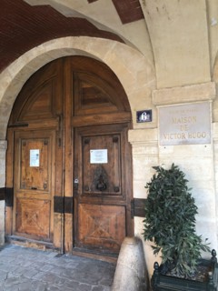 Paris, France - 05.23.2019: Victor Hugo apartment that he rented from 1832 to 1848 at 6 Place Royal, now, Place des Vosges