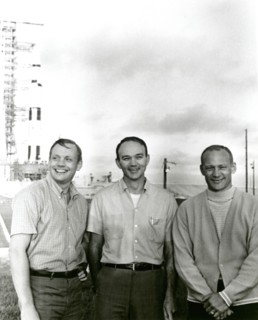 Apollo 11 flight crew, Neil A. Armstrong, Michael Collins and Buzz Aldrin