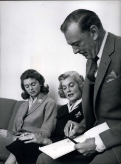 Nov. 13, 1959 - Cartoonist Gary Cooper, Wife And Daughter, In Copenhagen.