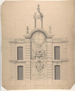 Elevation of the Pompe de la Samaritaine, Paris, Robert de Cotte, ca. 1713–14