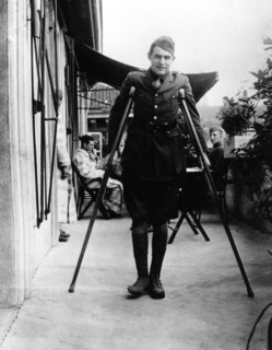 Ernest Hemingway recuperates from wounds in Milan, 1918