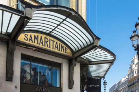 La Samaritaine, department store, new building under construction, Paris, France.