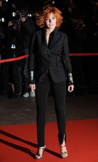 Mylene Farmer arrives for the 2011 NRJ Awards, Palais De Festival, Cannes.